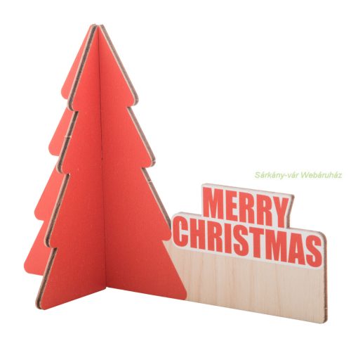 Fa, asztali karácsonyfa, 155×110×72 mm