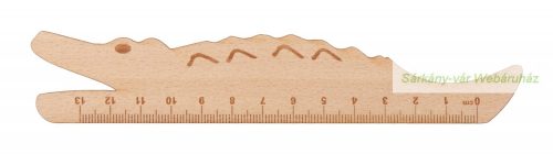 Fa figurás vonalzó, 153×29 mm