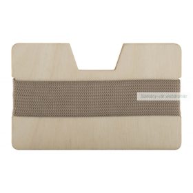 WooCard fa anyagú kártyatartó gumipánttal.