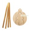Karácsonyfadísz, bambusz, 2 az 1-ben