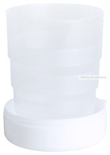 Berty  összecsukható úti pohár, gyógyszer tartóval, 220ml