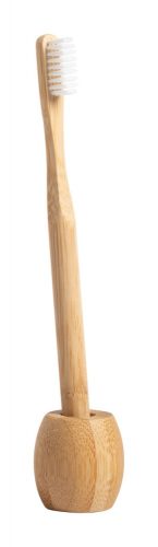 Bambusz fogkefe tartóval.