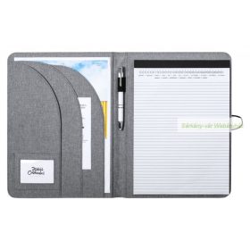   Dennis A4 RPET iratmappa,  vonalas jegyzettel, 24,5 x 32 x 1,5 cm