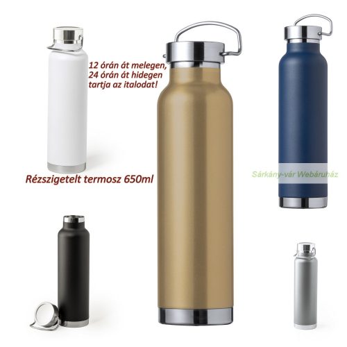 Cuppar rézszigetelt vákuum termosz, 650ml