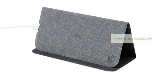 RPET egérpad vezeték nélküli töltővel (10W), 265×205 mm