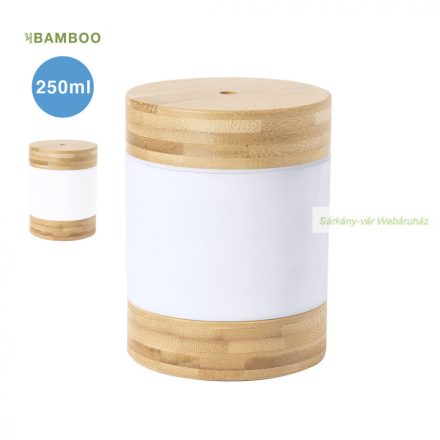 Wicket bambusz asztali ultrahangos párásító LED fénnyel.