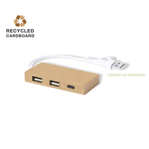 GoGreen USB hub 2 USB, 1 USB-C port