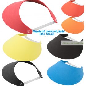 Napellenző gumírozott pánttal.