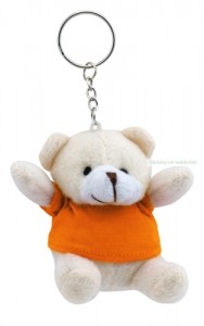 Kulcstartós Teddy maci, 65×75×40 mm