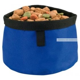 Flux hordozható kutya tál, piros