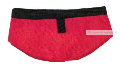 Flux hordozható kutya tál, piros