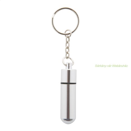 Alumpill alu gyógyszertárolós kulcstartó,  ø 14×52 mm