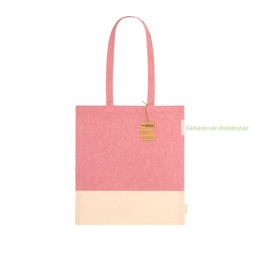 Skadi kéttónusú pamut bevásárlótáska, 380×420 mm