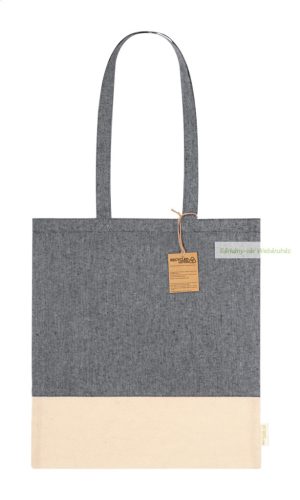Skadi kéttónusú pamut bevásárlótáska, 380×420 mm