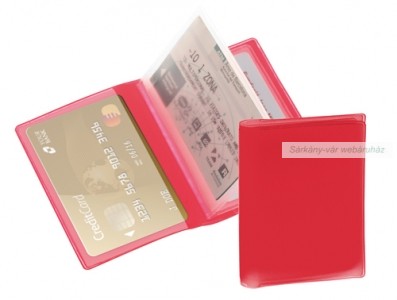 Mitux bankkártya tartó, 6 részes, PVC.