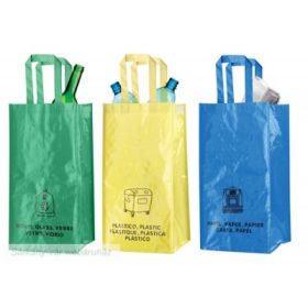   Lopack szelektív hulladékgyűjtő, szemetes táska szett -3 db