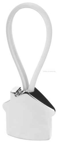 Bolky  kulcstartó házikó forma,  gumi hurok.