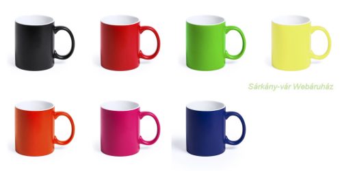 Lousa színes kerámia bögre, 350ml