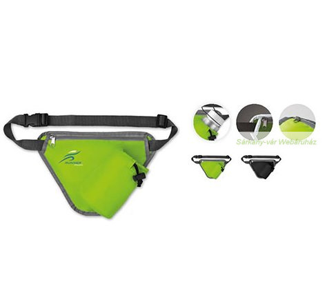 Tildak fényvisszaverő övtáska párnázott hátfallal, kulacstartó zsebbel