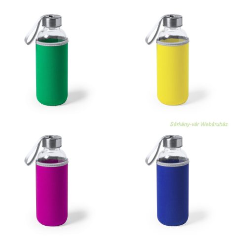 Ganga üvegpalack, sportkulacs neoprén borítással, 420ml