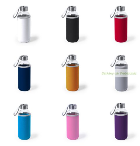 Ganga üvegpalack, sportkulacs neoprén borítással, 420ml