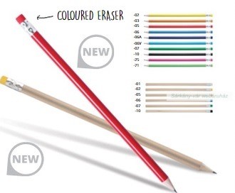Melart fa grafitceruza, színes radír véggel