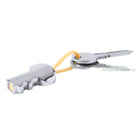 Ladel kulcs alakú fém kulcstartó.