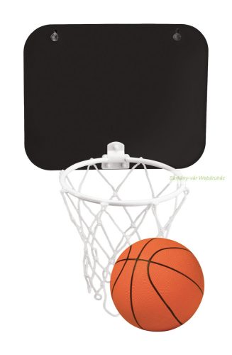 Kosárlabda szett tapadókoronggal, 20×16 cm.