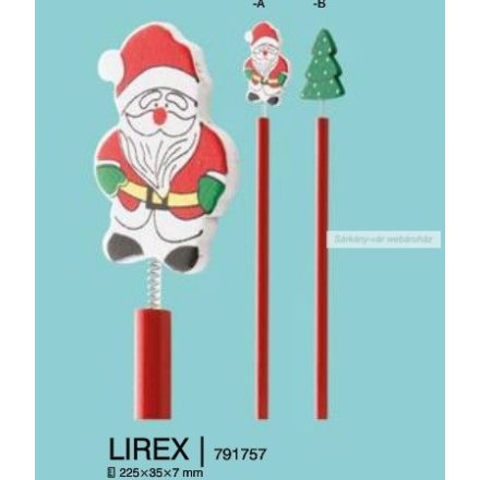 Lirex fa ceruza rúgós karácsonyi