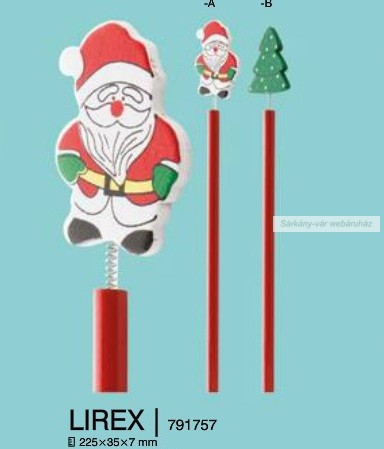 Lirex fa ceruza rúgós karácsonyi.