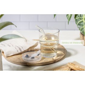 Glassip üveg utazópohár szívószállal, 400ml