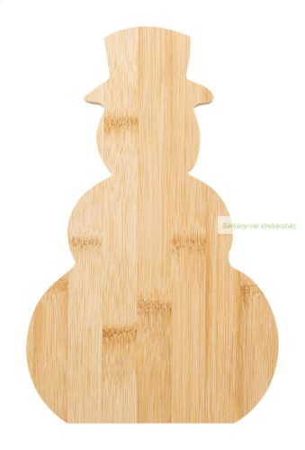 Snomma hóember bambusz vágódeszka, 170×265×10 mm