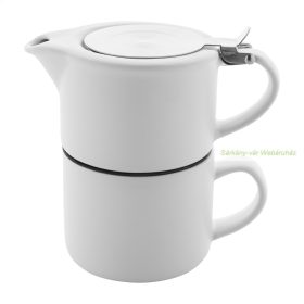   Gongmei kerámia teáskészlet, teáskanna 430ml és bögre 400ml
