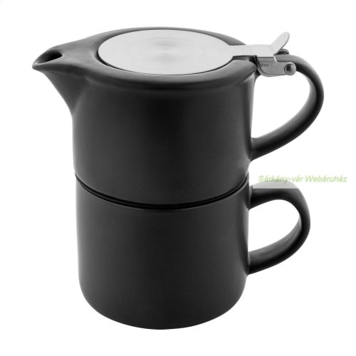 Gongmei kerámia teáskészlet, teáskanna 430ml és bögre 400ml