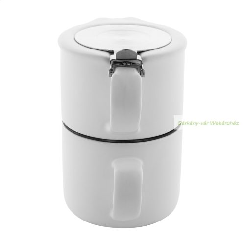 Gongmei kerámia teáskészlet, teáskanna 430ml és bögre 400ml