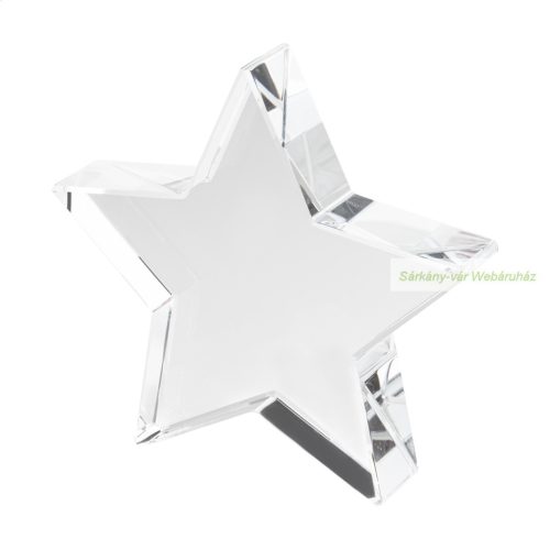 Crystar csillag trófea, 105×105×19 mm