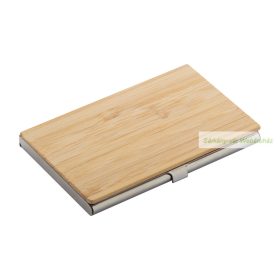 Kahoku névjegykártyatartó, bambusz tető - 94×58×9 mm