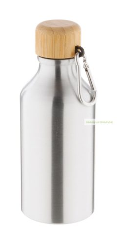 Monbo alumínium kulacs, bambusz kupak, 400 ml