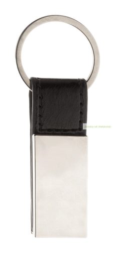 Pukke fém kulcstartó műbőr szíjjal,  21×61×9 mm