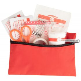 Doc2Go kompakt elsősegélykészlet zipzáras nylon tokban.