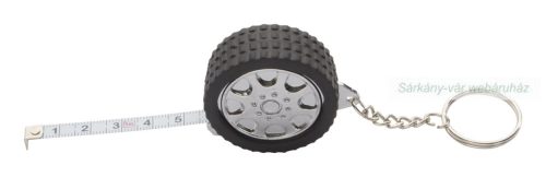 Wheel kulcstartó, mérőszalaggal, 1m.