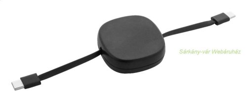 60 W-os teleszkópos RABS USB-C töltőkábel, 58 cm