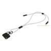 HolCharge 60 W-os RPET mobiltartós nyakpánt kábellel