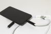 HolCharge 60 W-os RPET mobiltartós nyakpánt kábellel