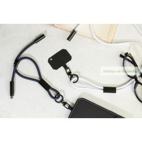 CuffCharge 60 W-os RPET mobiltartós csuklópánt kábellel