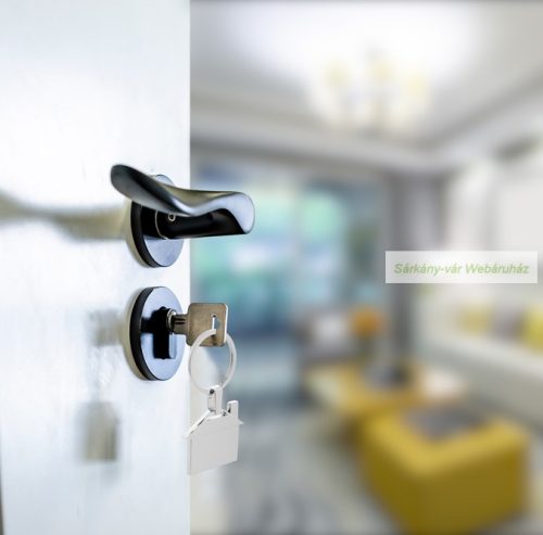 Dwell kulcstartó ház alakú, fém.