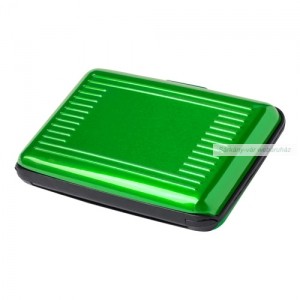 Cardox bankártya tartó, fém, RFID - 6 rekeszes