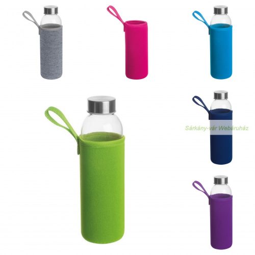 Klagenfurt üveg palack neoprén tokkal, 500 ml