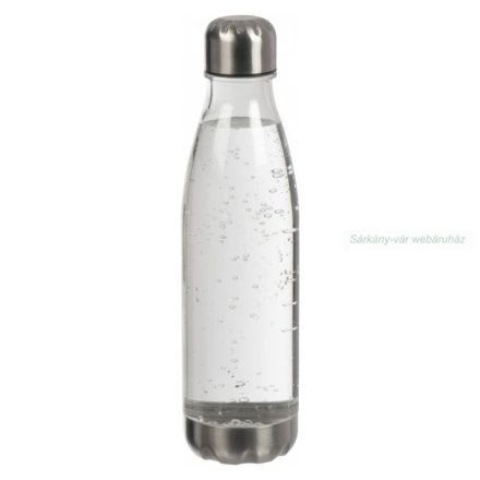 Műanyag palack fém kupakkal