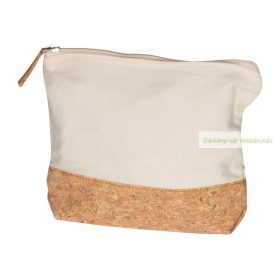 Arlon kozmetikai táska, parafa alj, 21,5 × 16 × 5 cm